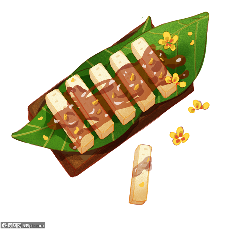 红糖糍粑美味习俗图片