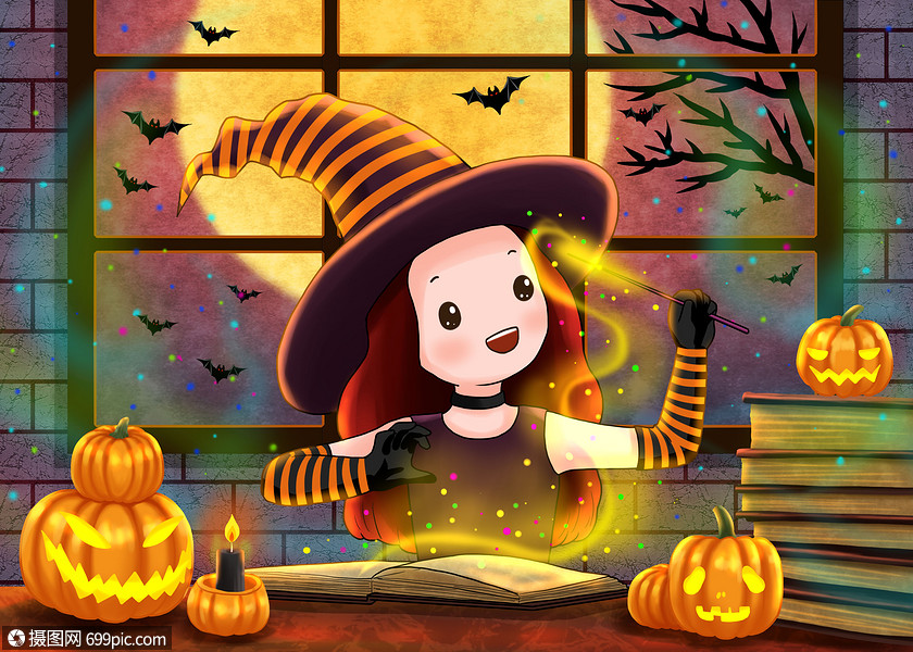 施魔法的小女巫