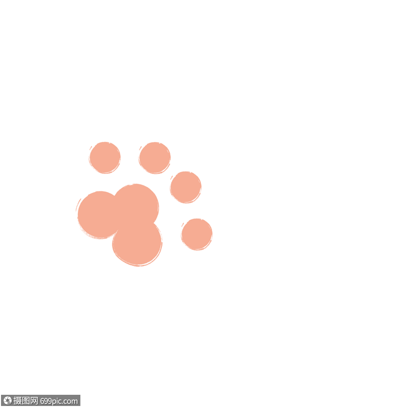 猫脚猫脚素材手绘猫脚