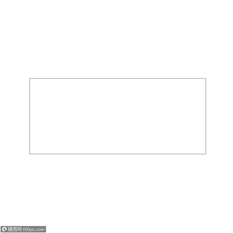 白色矩形图几何图形形状