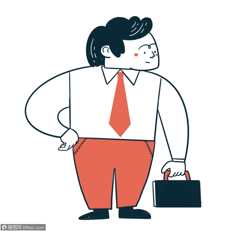 上班族简笔画