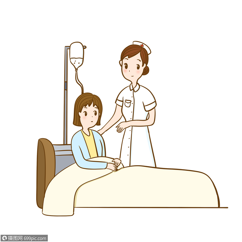 照顾病人的护士医护人员劳动