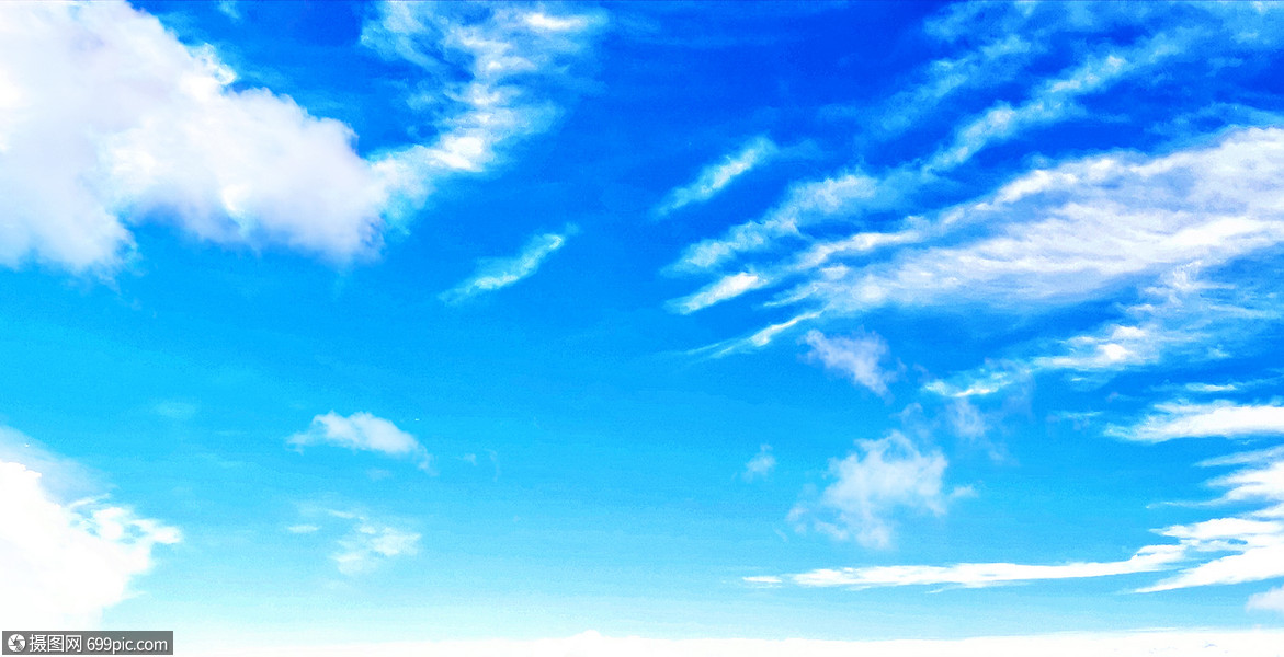 天空云朵背景白云蓝色