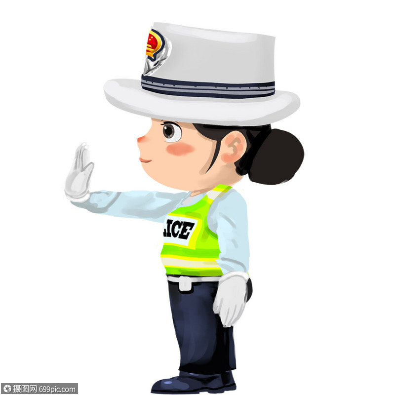 交警姐姐指挥交通