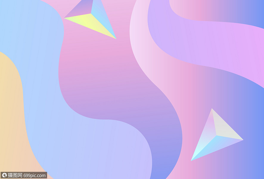 色彩渐变背景几何背景色块