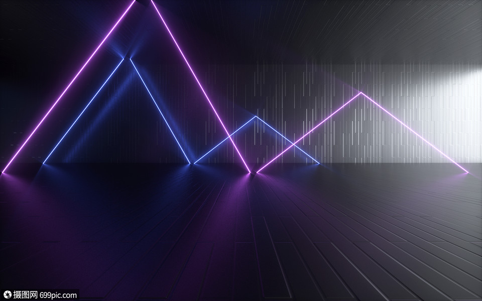 未来感空间背景线条 抽象 科技空间 科技感 空间感 未来光效