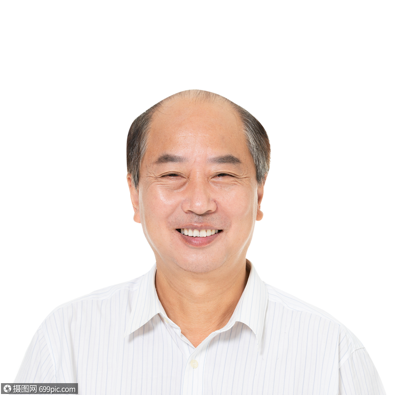 秃顶的中年男性