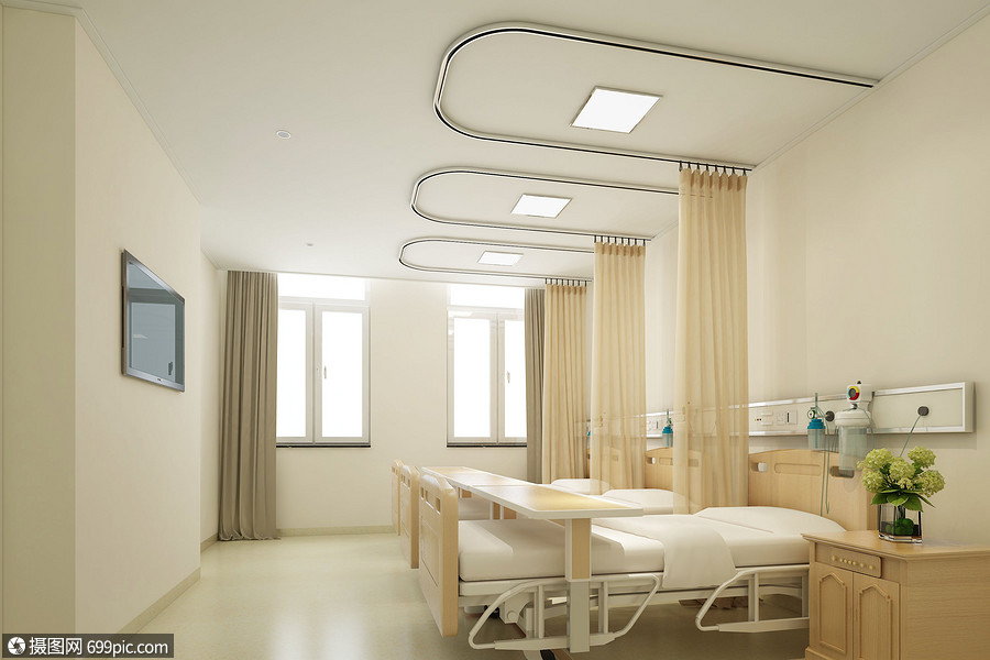 病房设计医院3d图片