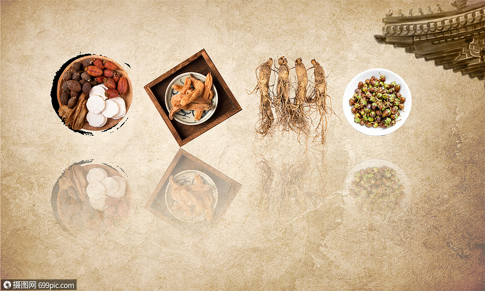 创意背景 健康医疗 中医养生 中医药.psd