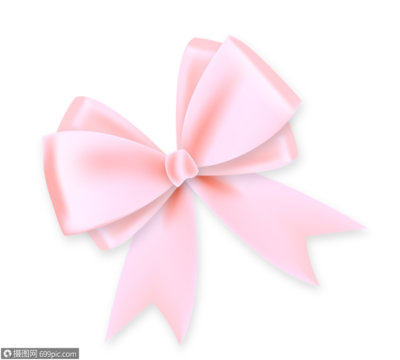 手绘粉色甜美蝴蝶结