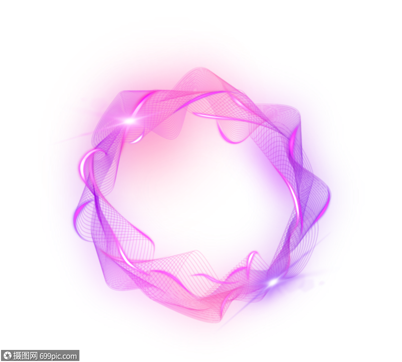 紫环抽象光效果紫色光感