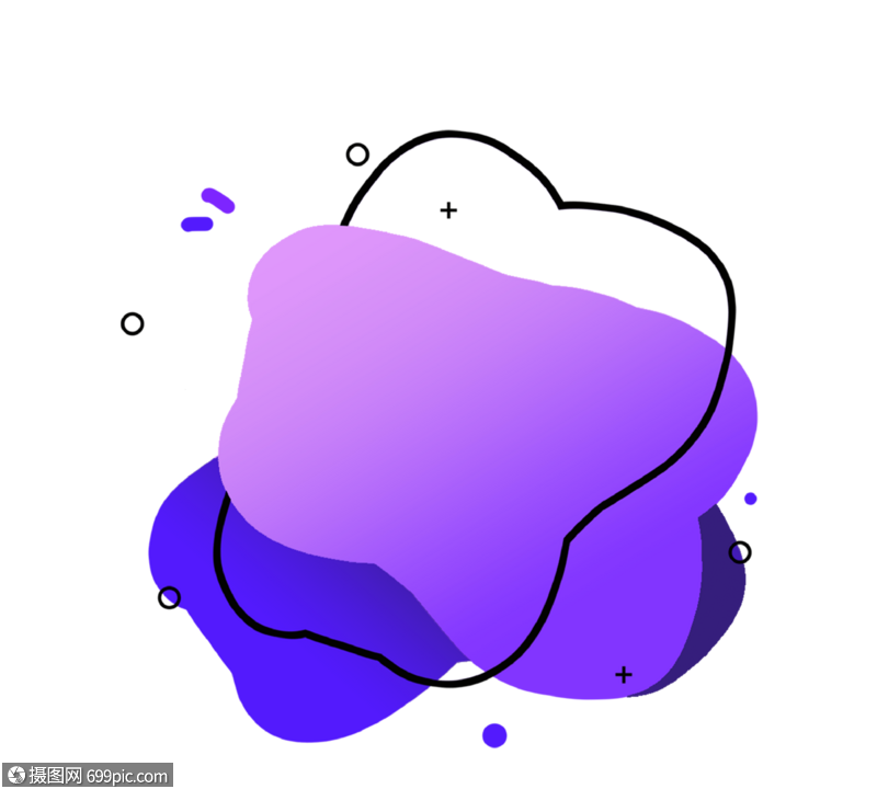 紫色渐变流体边框=