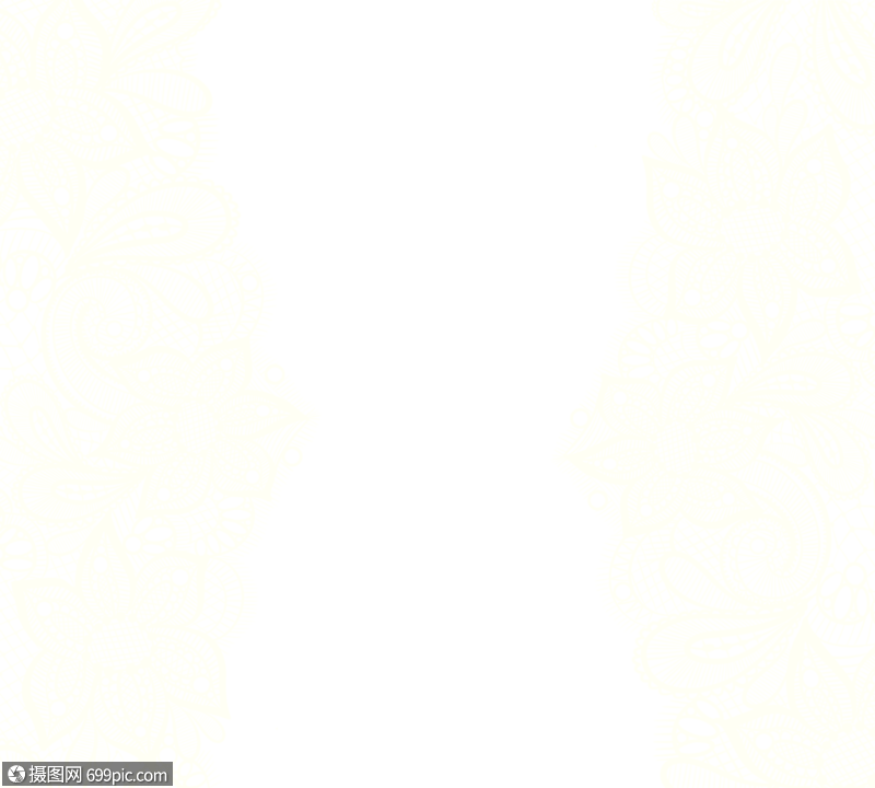 手绘婚礼蕾丝装饰邀请函边框