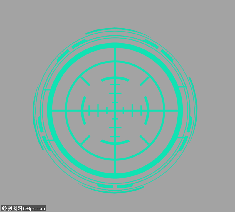 瞄准器定位系统雷达准线