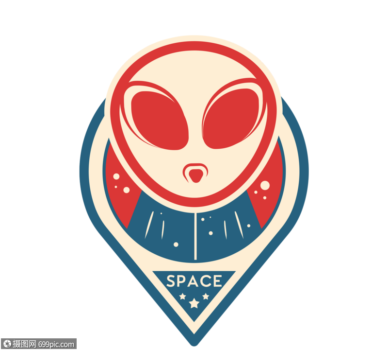 外星人宇宙创意贴纸