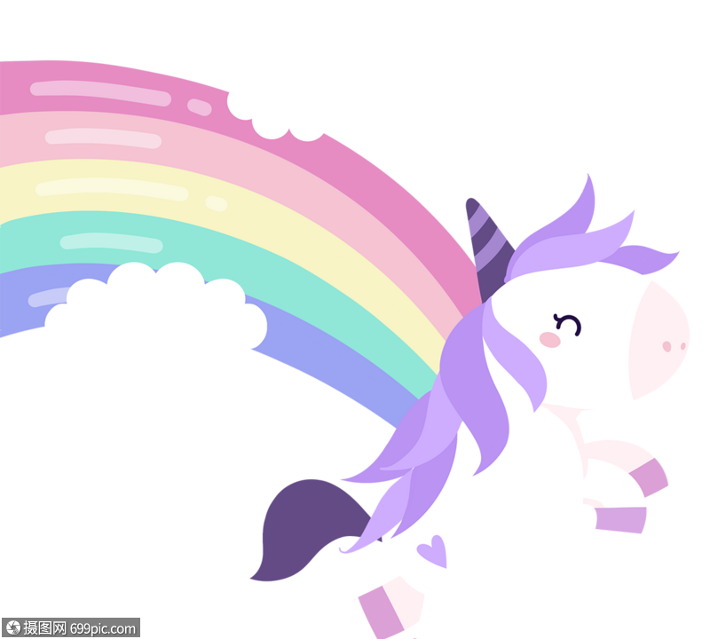 独角兽装修幻想卡哇伊彩虹