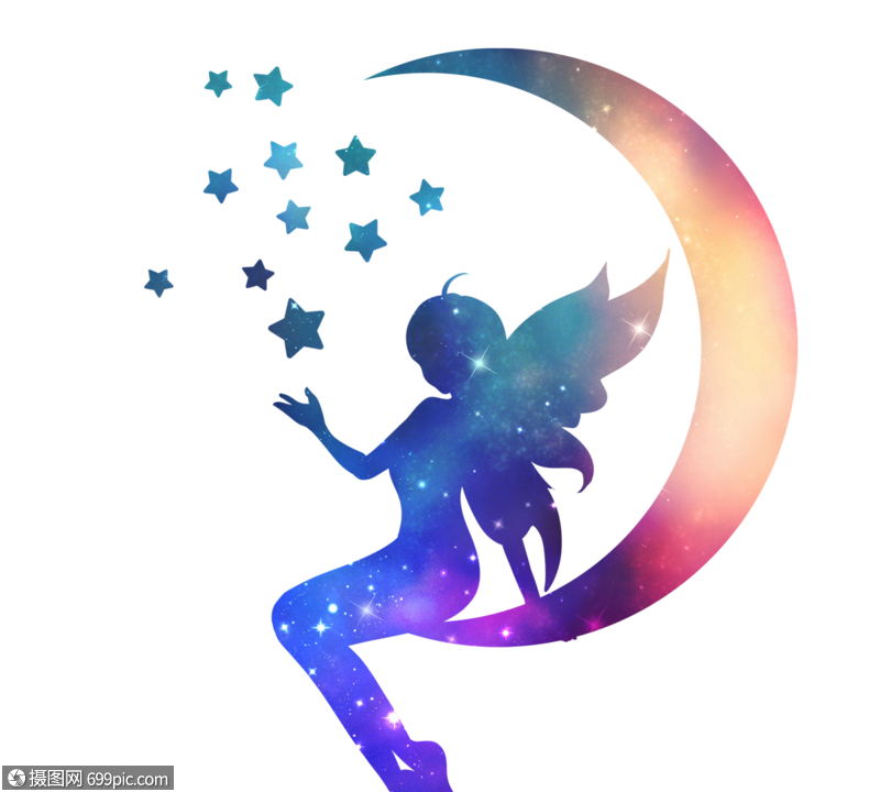 梦幻蓝色星空精灵