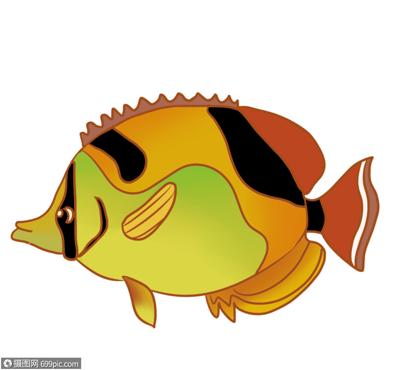 卡通鱼高清图片素材