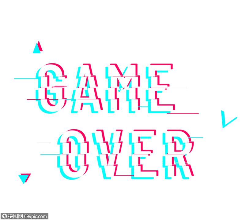 电音故障风gameover