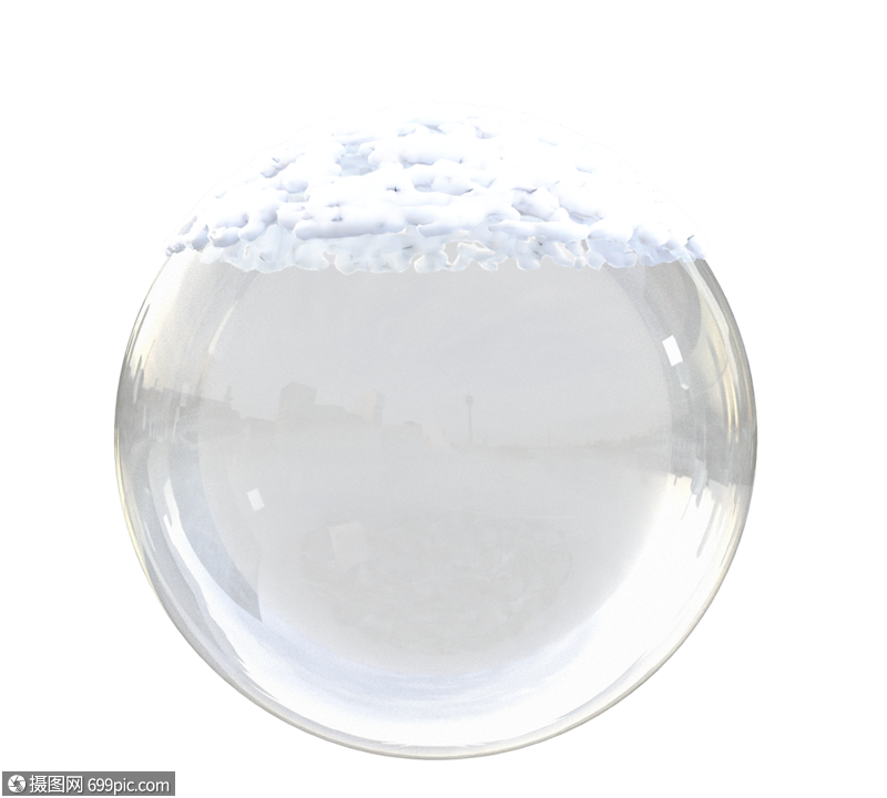 雪花玻璃球透明光泽