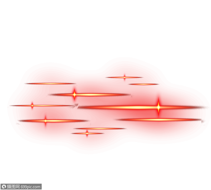 分散红色十字形太阳光光效