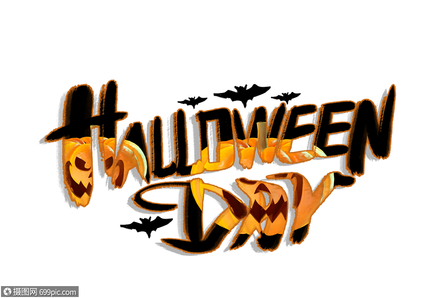 时尚大气halloween万圣节字体