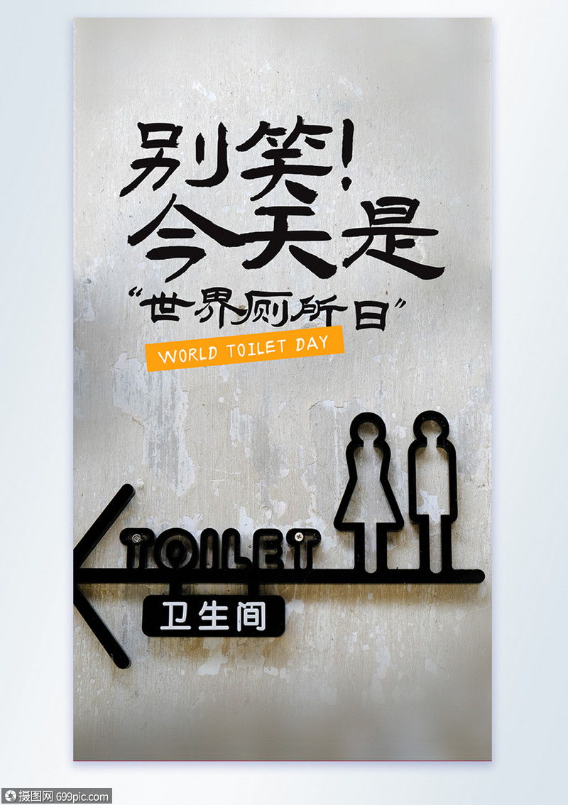 世界厕所日摄影图海报