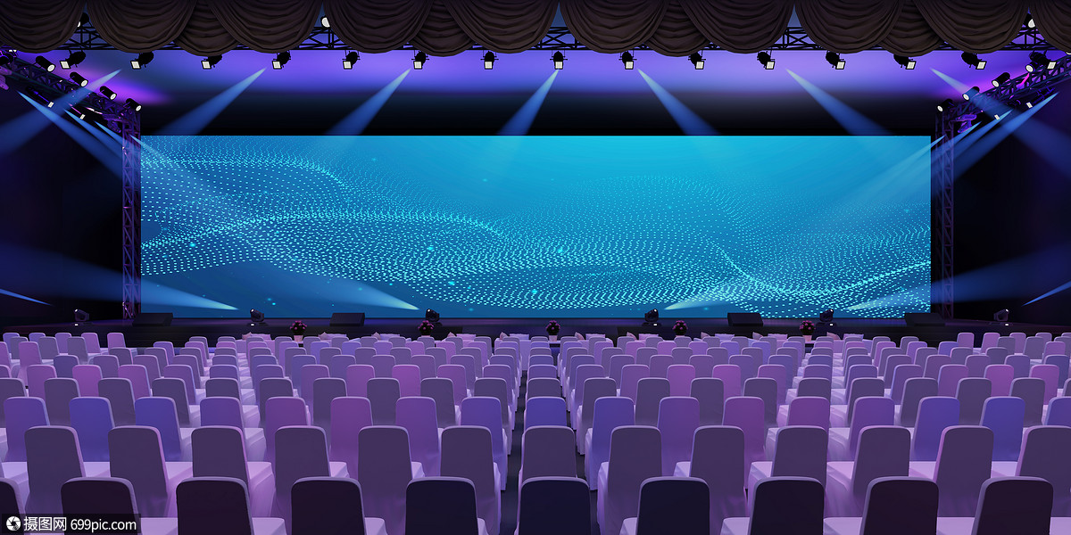 年会舞台场景华丽大屏幕