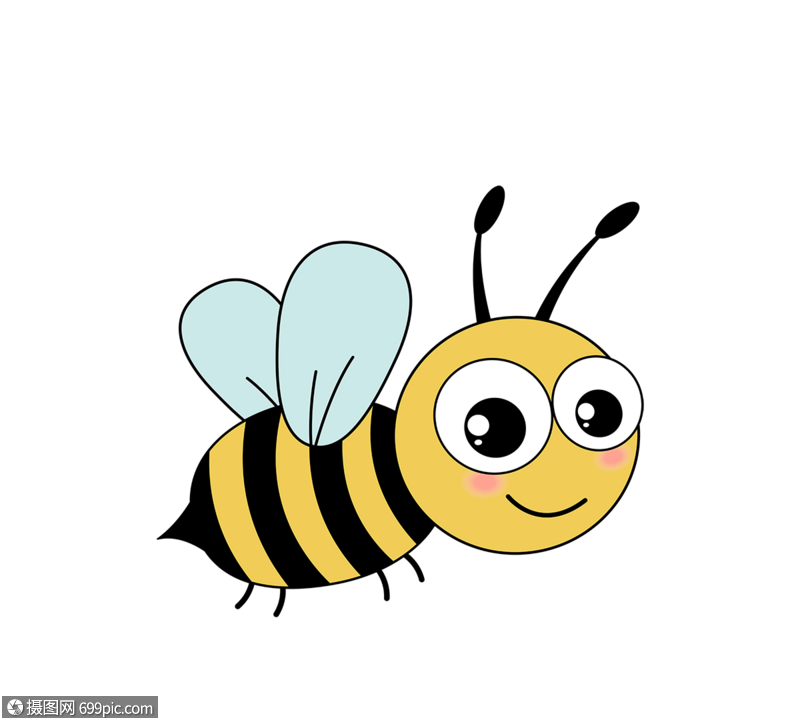 卡通可爱蜜蜂bee卡通昆虫卡通动物