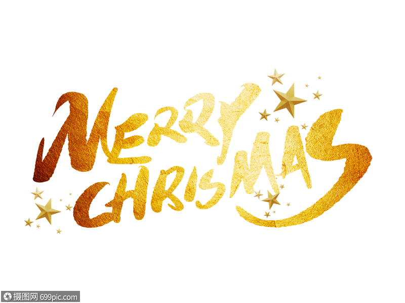 圣诞快乐英文手写字体圣诞节平安夜