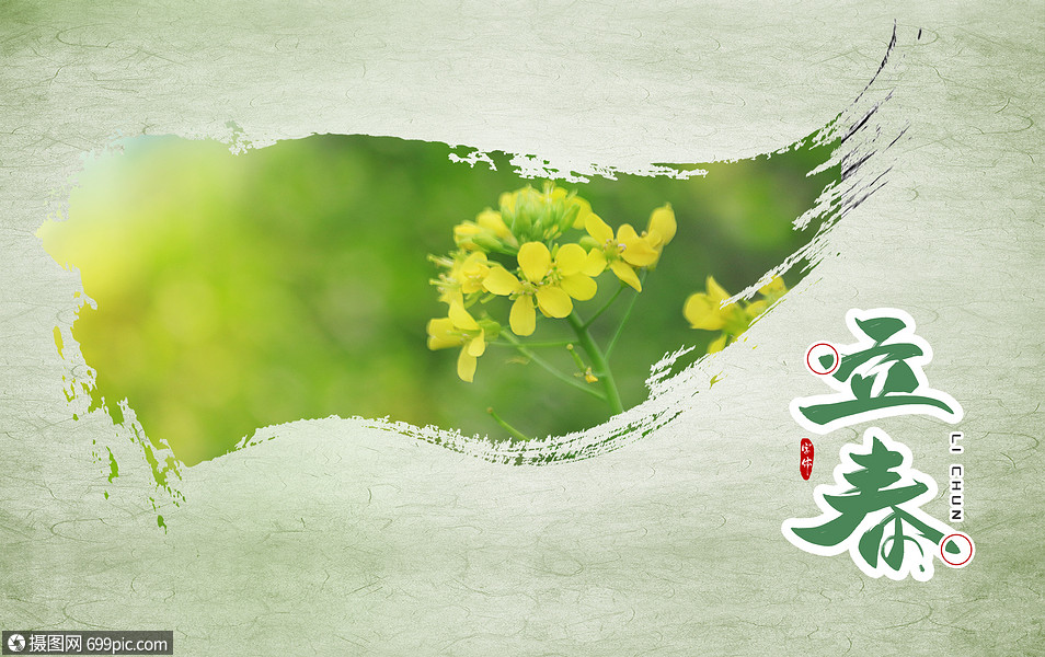 创意背景 节日假日 立春.psd