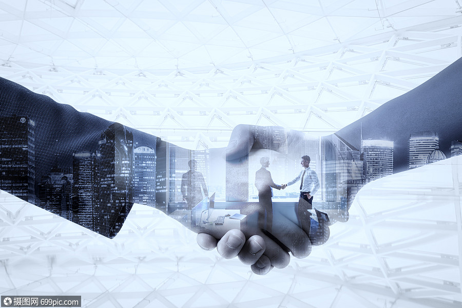 商务合作城市贸易图片