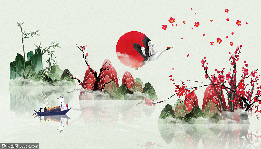 国潮风海报中国风古典