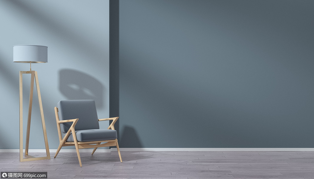 极简室内家居场景装饰c4d