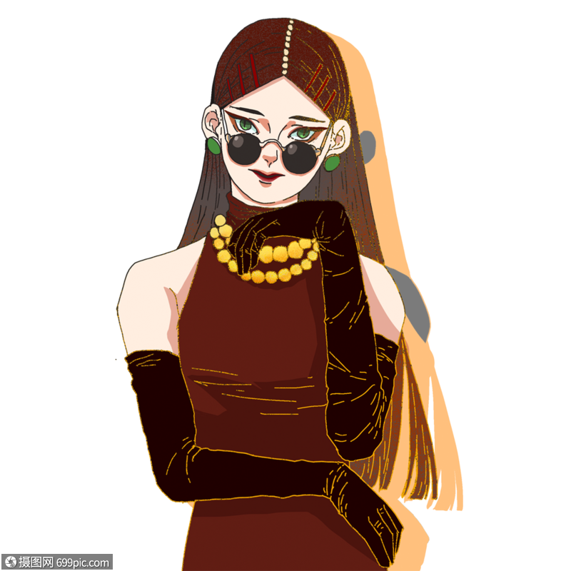 国潮美女模特潮人图片