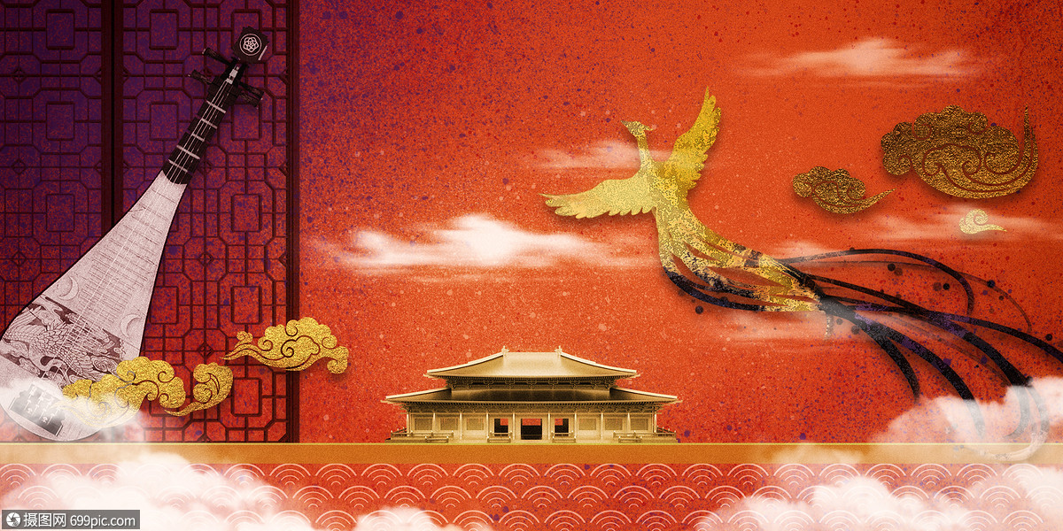 摄图网>创意背景>背景素材>国潮背景.psd>
