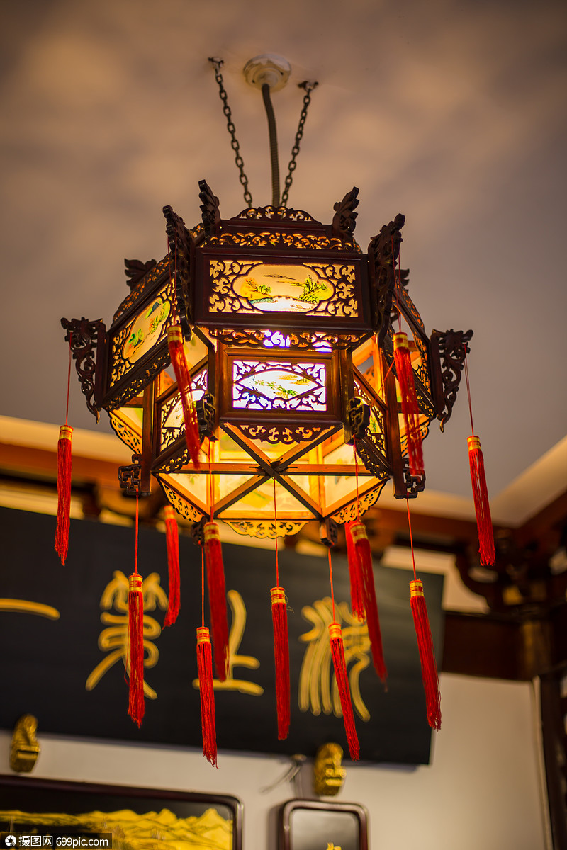 传统工艺品精致灯笼国庆灯彩度假