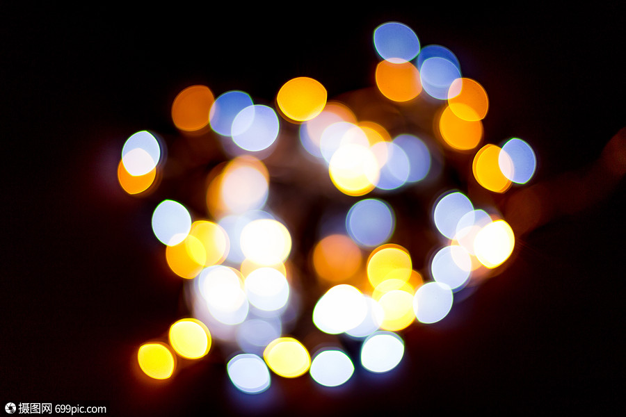 霓虹灯创意灯光虚化背景