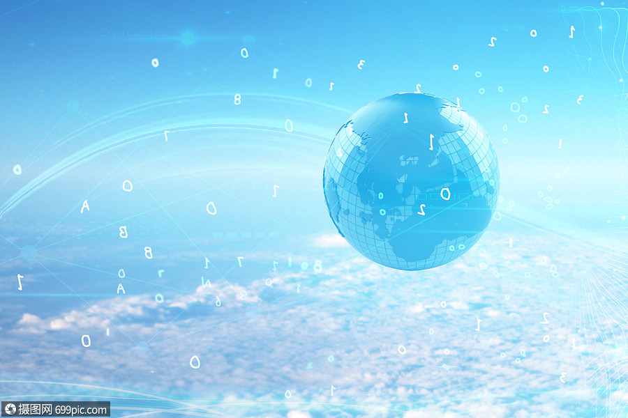 信息技术电子白色背景