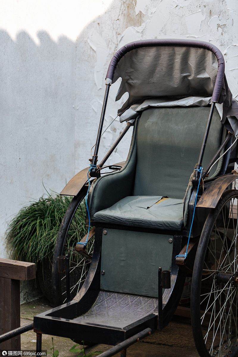 老旧物件黄包车