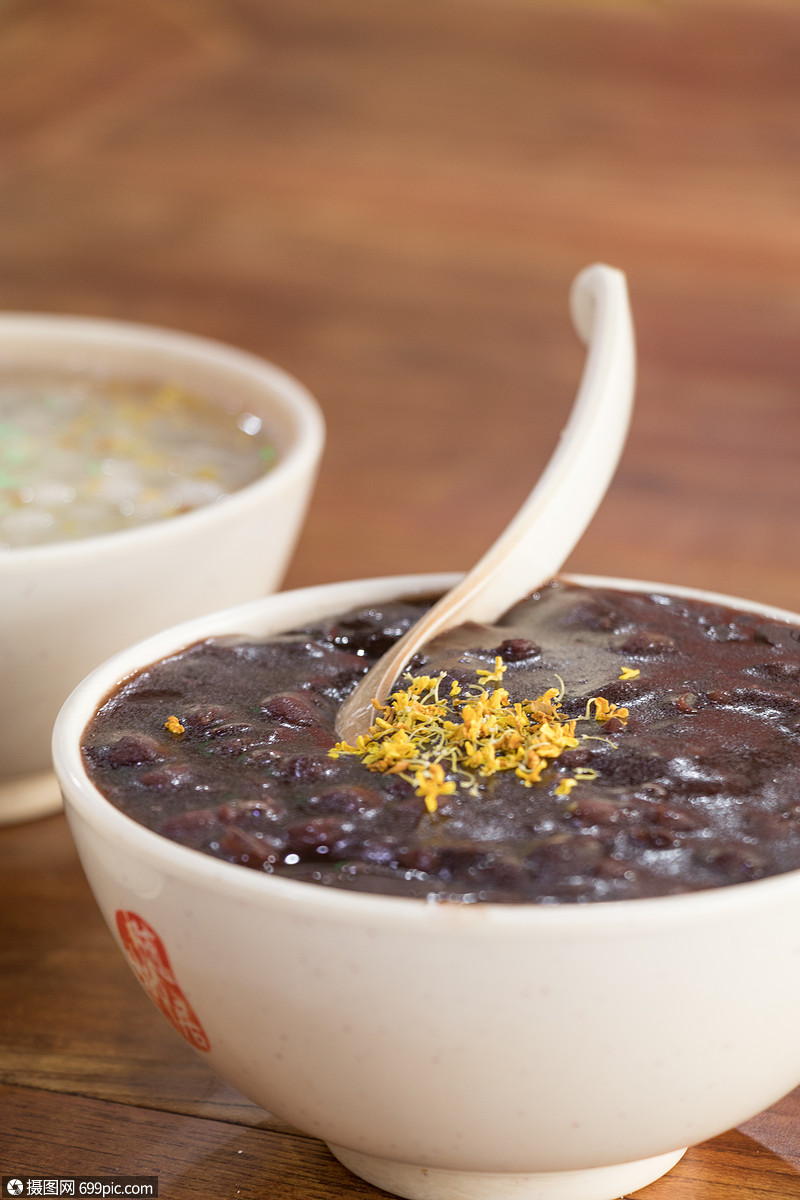 红豆桂花粥小吃甜品赤豆甜点