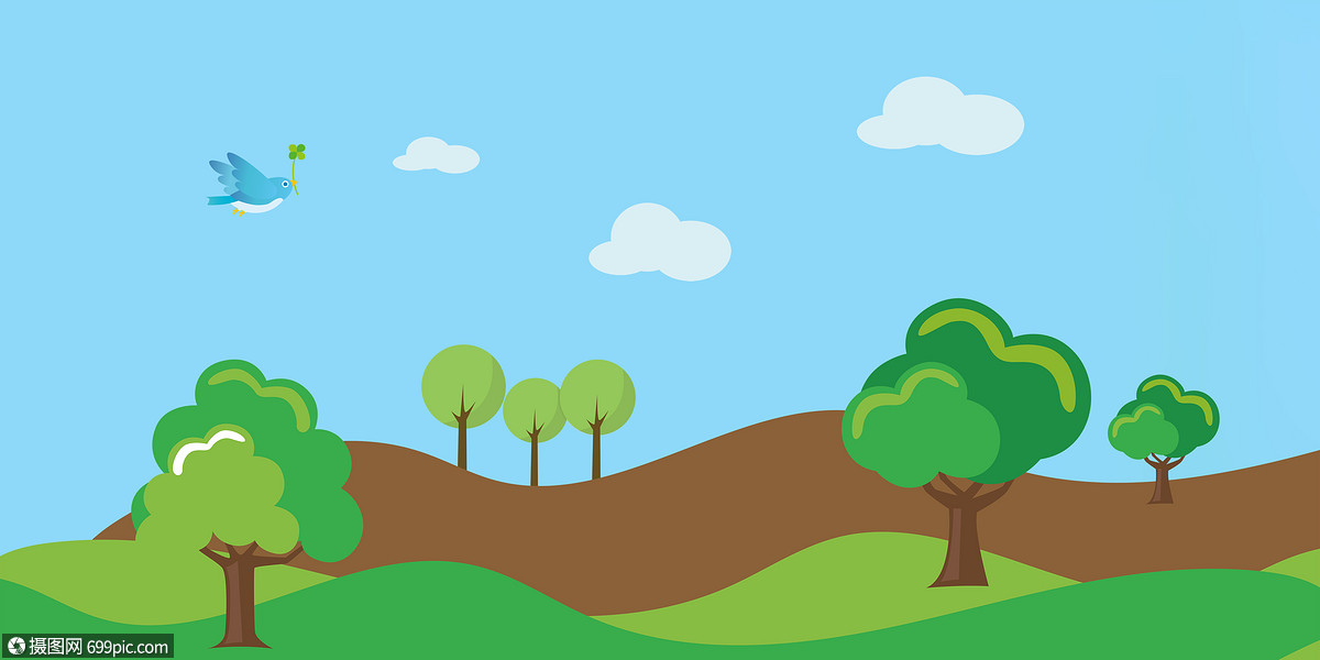 草地环保背景蓝天小清新