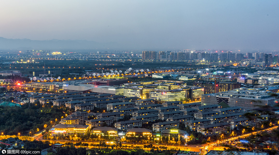 百度大厦城市夜景风景