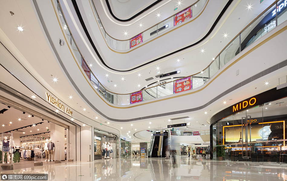 商场装修风格灯高清图片素材