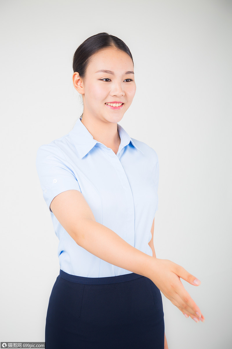 商务女性形象手势