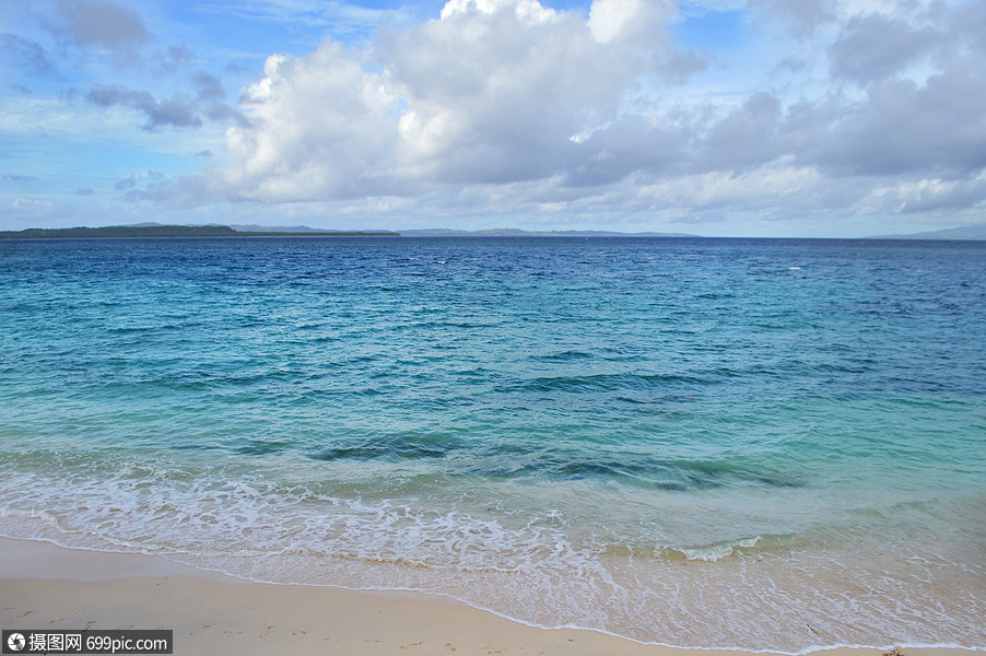 菲律宾白沙滩海滩唯美风景照