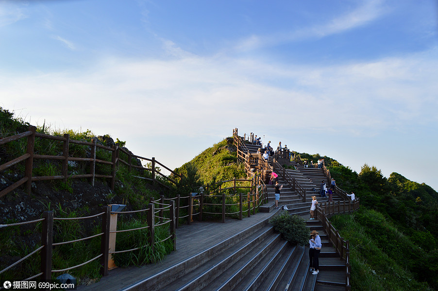 韩国济州岛城山日出峰观景台