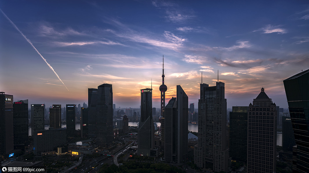 上海陆家嘴城市建筑风光