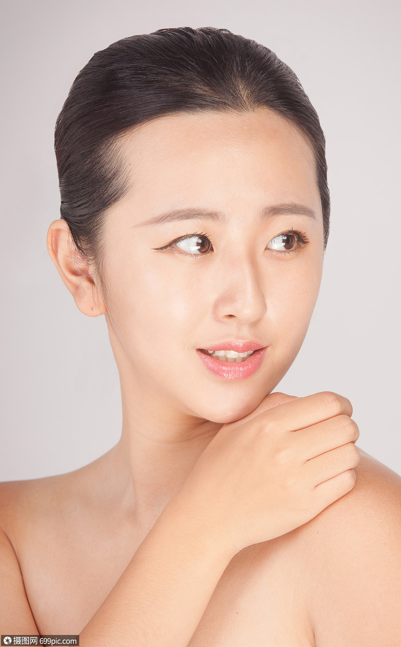 商业人像美肤中国人皮肤
