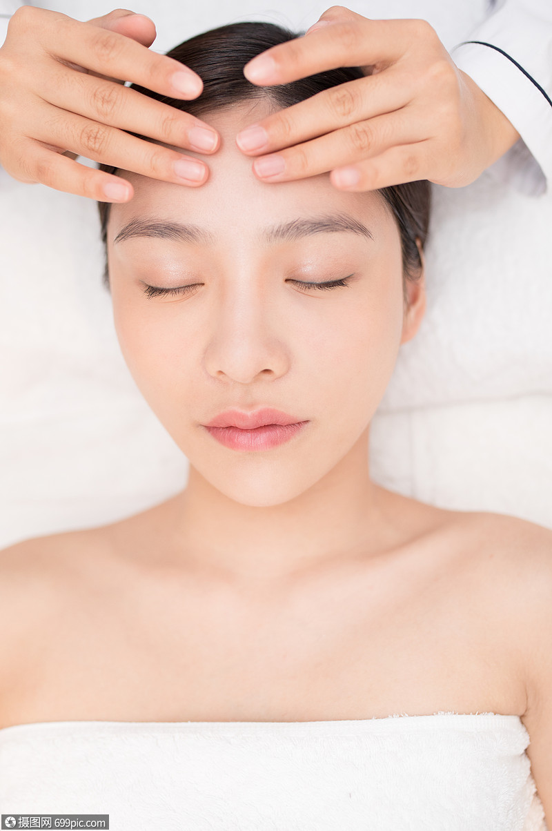 美容美体脸部按摩护理养生生活方式
